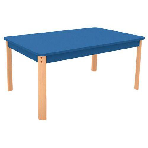 Table Ergo rectangulaire T0 - bleu/hêtre thumbnail image 1