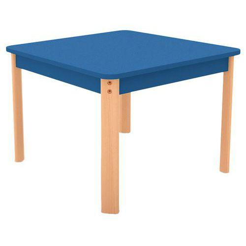 Table Ergo carrée T0 - bleu/hêtre thumbnail image 1