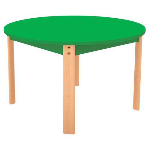 Table Ergo ronde T0 - vert/hêtre thumbnail image 1