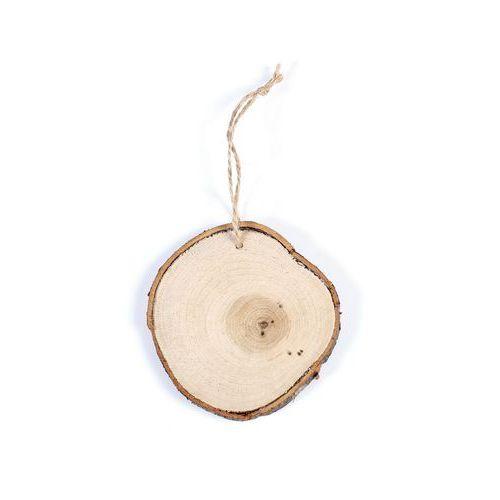 Illustration de : Rondelle de bois naturel 75 à 110 mm