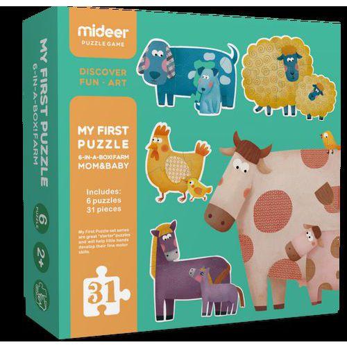 Puzzle animaux de la ferme et leurs petits thumbnail image 1