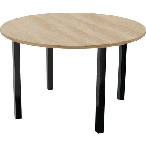 Illustration de : Table de réunion Arche Ø 120 cm Buronomic