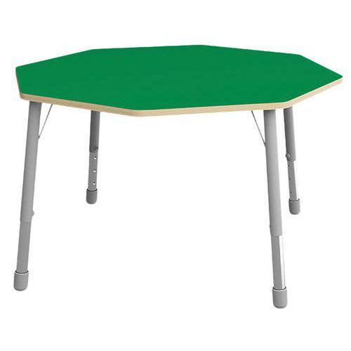 Table Eko octogonale ø 146 cm réglable T1 à T3 - vert thumbnail image 1