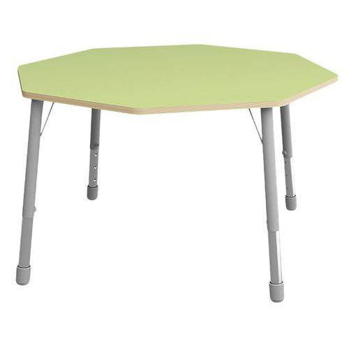 Table Eko octogonale ø 146 cm réglable T1 à T3 - vert clair thumbnail image 1