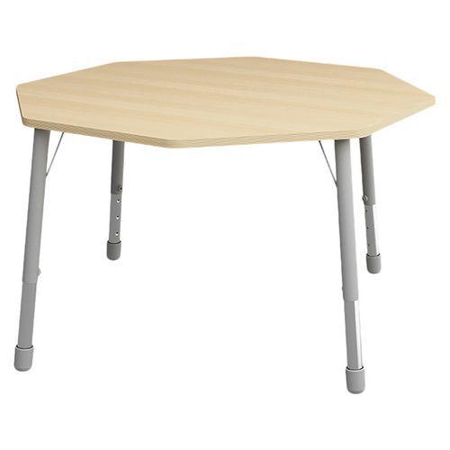 Table Eko octogonale ø 146 cm réglable T1 à T3 - hêtre thumbnail image 1