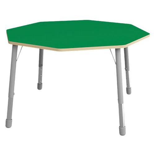 Table Eko octogonale ø 146 cm réglable T3 à T6 - vert thumbnail image 1