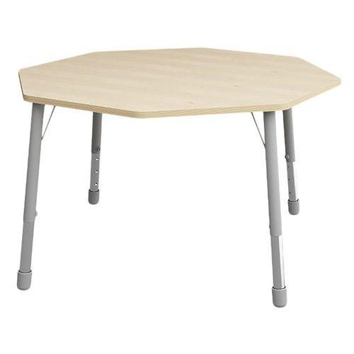 Table Eko octogonale ø 146 cm réglable T3 à T6 - bouleau thumbnail image 1
