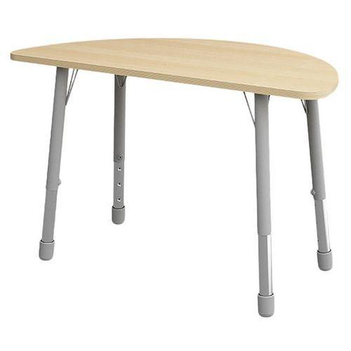 Table Eko demi-ronde ø 138 x 69 cm réglable T1 à T3 - hêtre thumbnail image 1