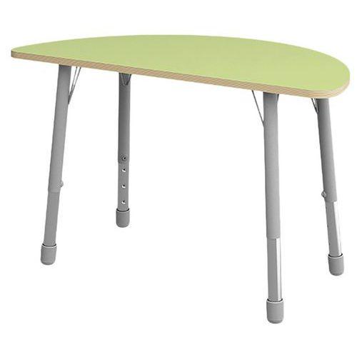 Table Eko demi-ronde ø 138 x 69 cm réglable T3 à T6 - vert clair thumbnail image 1