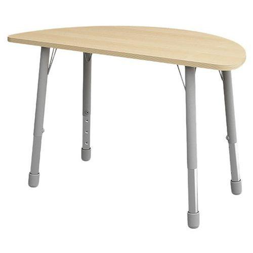 Table Eko demi-ronde ø 138 x 69 cm réglable T3 à T6 - hêtre thumbnail image 1