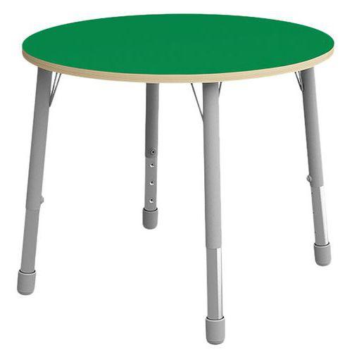 Table Eko ronde ø 100 cm réglable T1 à T3 - vert thumbnail image 1