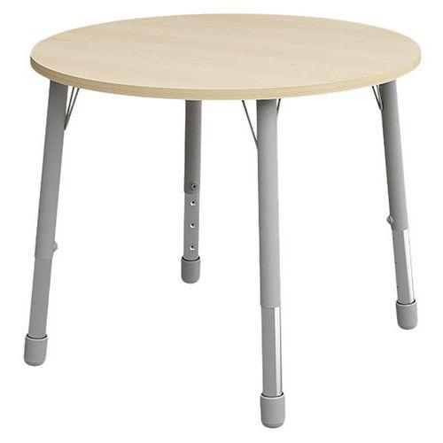 Table Eko ronde ø 100 cm réglable T1 à T3 - bouleau thumbnail image 1