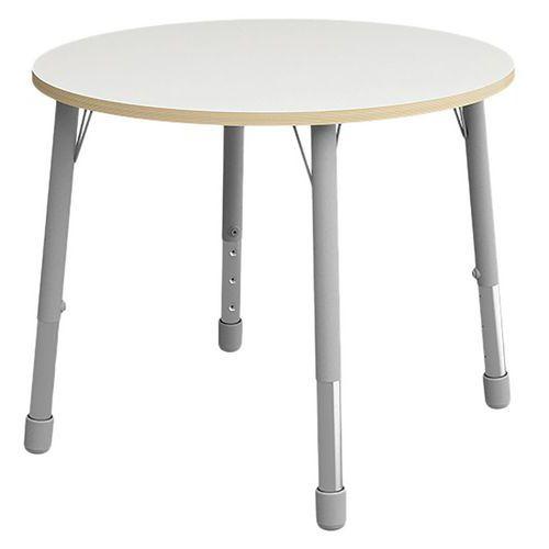 Table Eko ronde ø 100 cm réglable T3 à T6 - blanc thumbnail image 1
