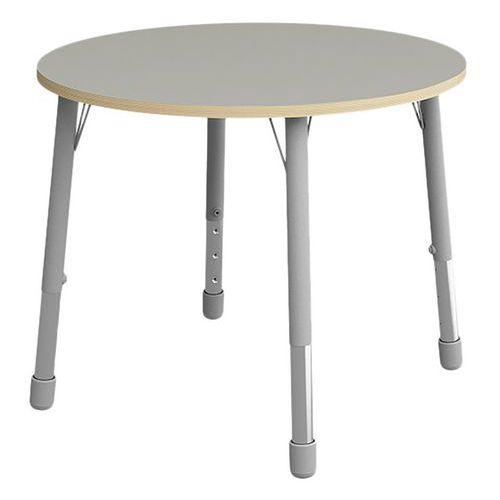 Table Eko ronde ø 100 cm réglable T3 à T6 - gris thumbnail image 1