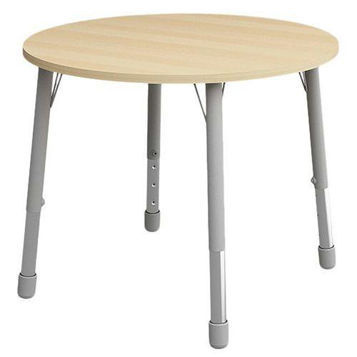 Table Eko ronde ø 100 cm réglable T3 à T6 - hêtre thumbnail image 1