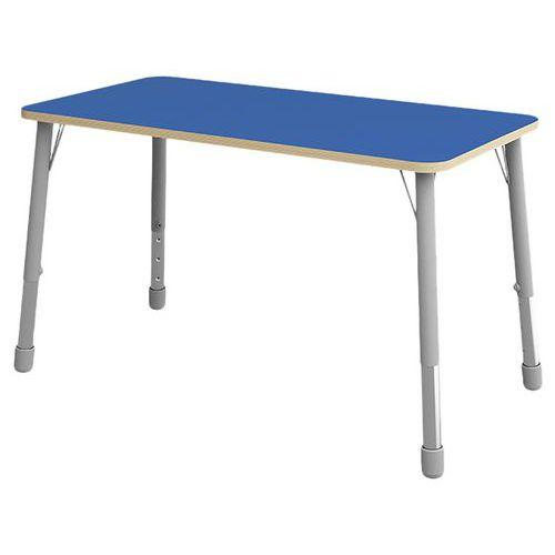 Table Eko rectangulaire 138 x 69 cm réglable T1 à T3 - bleu thumbnail image 1
