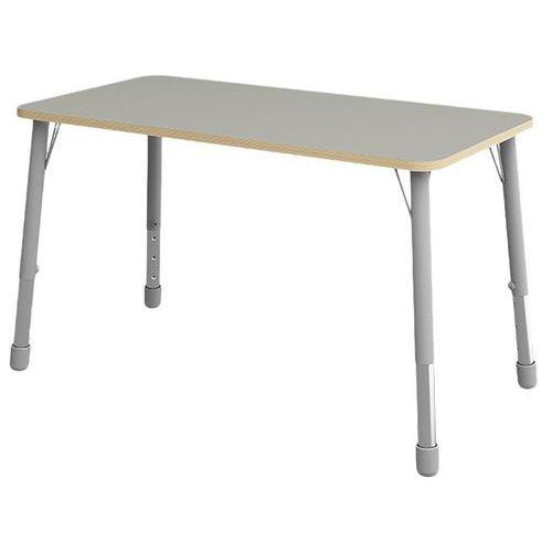 Table Eko rectangulaire 138 x 69 cm réglable T3 à T6 - gris thumbnail image 1