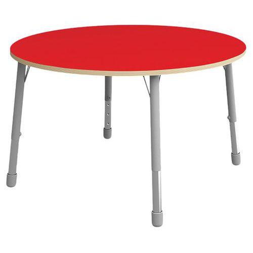 Table Eko ronde ø 136 cm réglable T3 à T6 - rouge thumbnail image 1