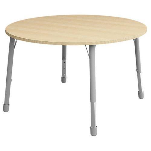 Table Eko ronde ø 136 cm réglable T3 à T6 - hêtre thumbnail image 1