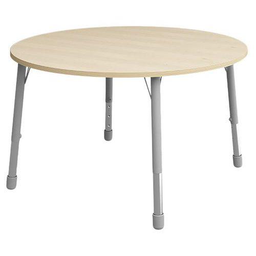 Table Eko ronde ø 136 cm réglable T3 à T6 - bouleau thumbnail image 1