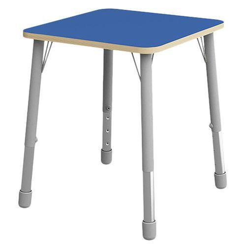 Table Eko carrée 69 x 69 cm réglable T1 à T3 - bleu thumbnail image 1
