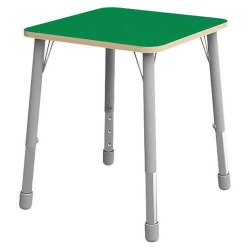 Table Eko carrée 69 x 69 cm réglable T1 à T3 - vert thumbnail image 1
