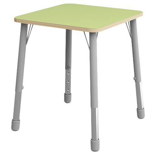 Table Eko carrée 69 x 69 cm réglable T1 à T3 - vert clair thumbnail image 1