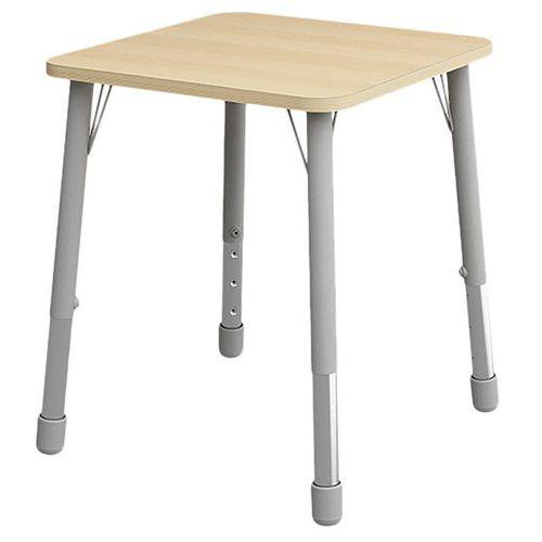 Table Eko carrée 69 x 69 cm réglable T1 à T3 - hêtre thumbnail image 1