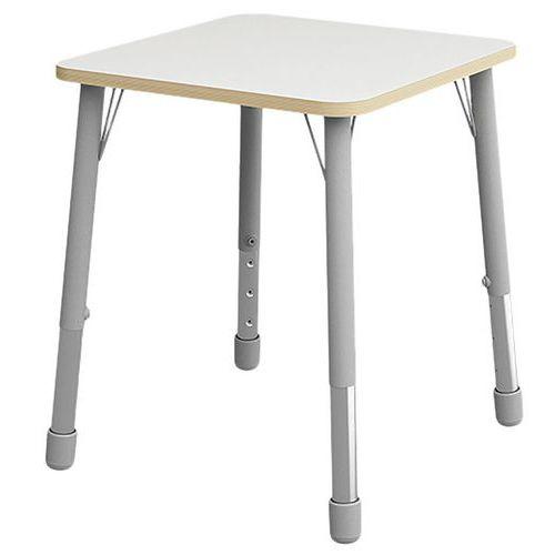 Table Eko carrée 69 x 69 cm réglable T3 à T6 - blanc thumbnail image 1