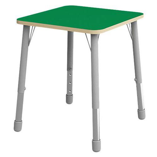 Table Eko carrée 69 x 69 cm réglable T3 à T6 - vert thumbnail image 1