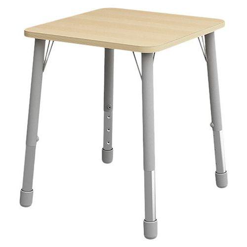 Table Eko carrée 69 x 69 cm réglable T3 à T6 - hêtre thumbnail image 1