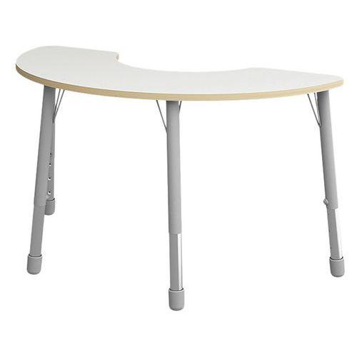 Table Eko haricot 146 x 68 cm réglable T1 à T3 - blanc thumbnail image 1