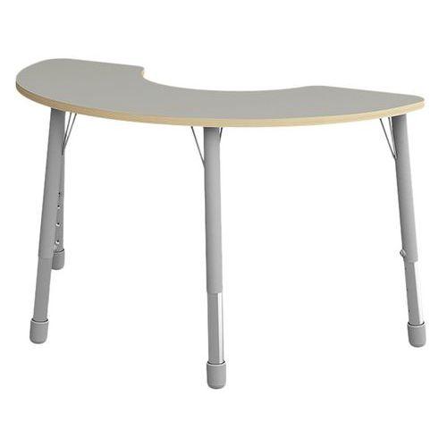 Table Eko haricot 146 x 68 cm réglable T1 à T3 - gris thumbnail image 1