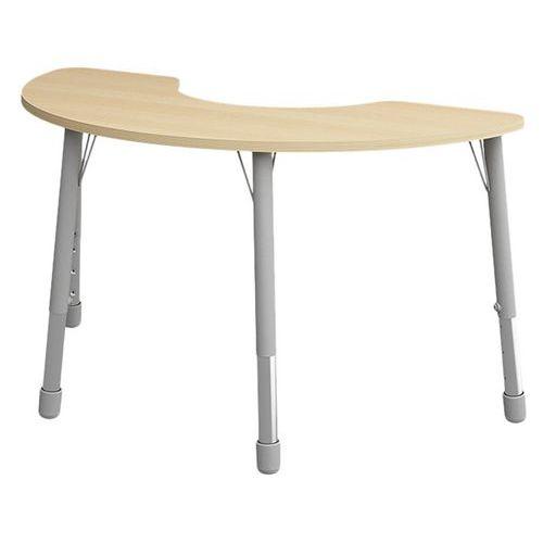 Table Eko haricot 146 x 68 cm réglable T1 à T3 - hêtre thumbnail image 1