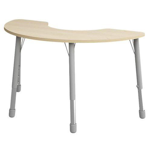 Table Eko haricot 146 x 68 cm réglable T1 à T3 - bouleau thumbnail image 1