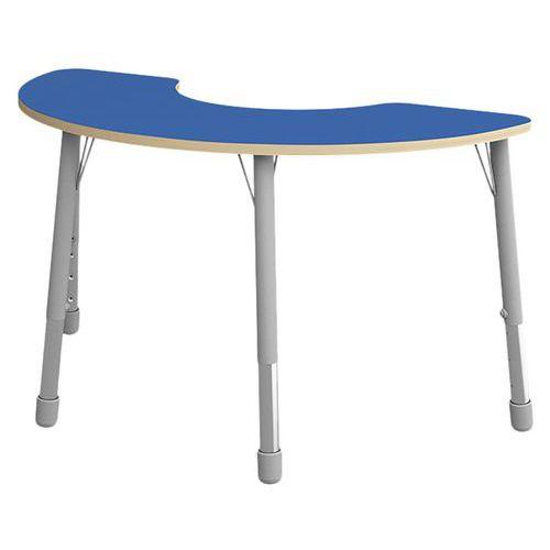 Table Eko haricot 146 x 68 cm réglable T3 à T6 - bleu thumbnail image 1