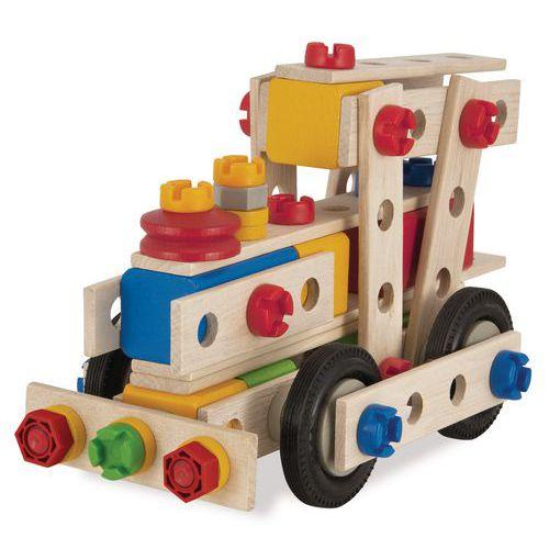 Illustration de : Baril de construction 170 pièces 5 en 1 - Smoby