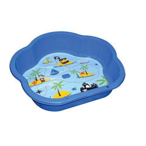 Illustration de : Set 4 bacs à sable coquillage