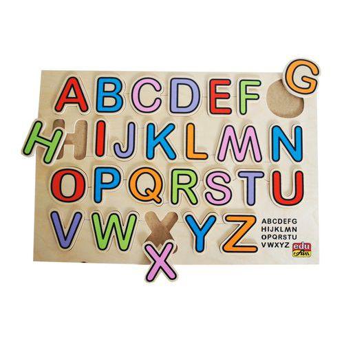 Illustration de : Puzzle alphabet majuscules