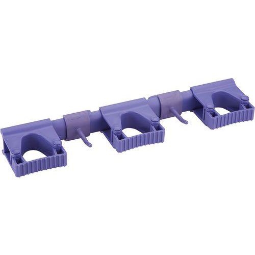 Lot de 5 Support Mural Hygiénique Hi-Flex - 42cm - Violet thumbnail image 1