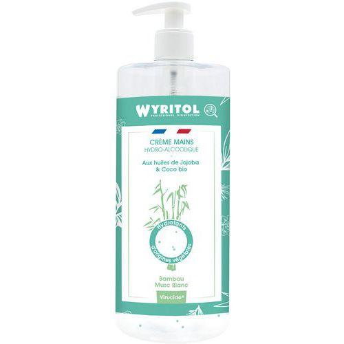 Illustration de : Crème mains hydroalcoolique - 500ml - Wyritol