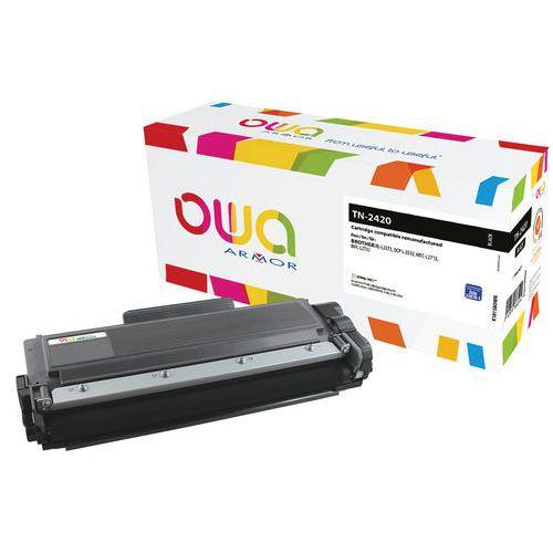 Illustration de : Toner haute capacité compatible Brother TN2420 BLACK - Owa