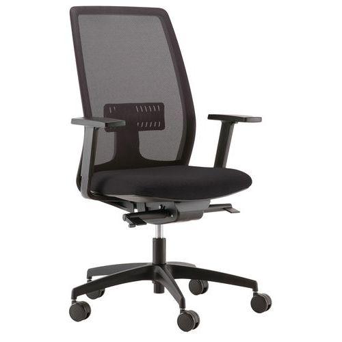 Fauteuil de bureau Oregon dos résille noire assise noir thumbnail image 1