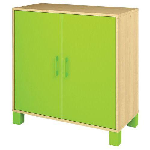 Armoire basse Confetti avec pieds 2 portes fullname image