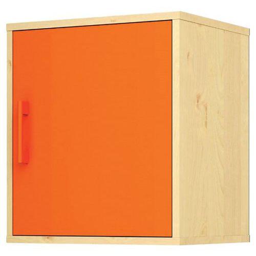 Illustration de : Etagère murale 1 porte