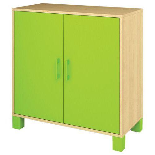 Armoire basse Confetti avec pieds 2 portes fullname image