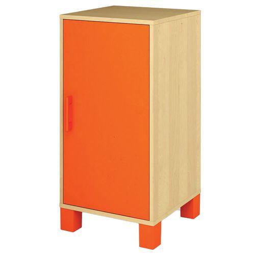 Illustration de : Caisson 1 porte Confetti avec pieds