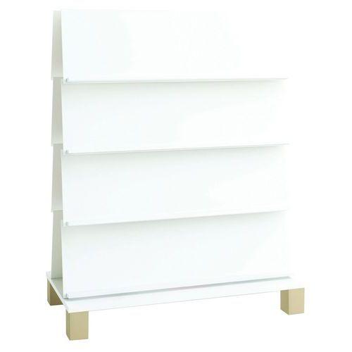 Illustration de : Caisson présentoir Confetti avec pieds