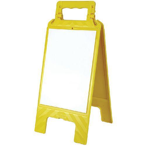 Chevalet avec message effaçable blanc / jaune - Novap thumbnail image 1