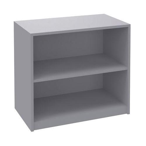 Bibliothèque basse Sirius sans porte 80x72 cm alu thumbnail image 1